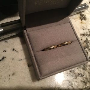 Set of matching Ferko’s 14kt Yellow Gold Wedding Bands, 6.5